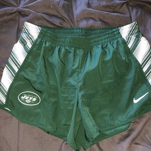 Nike Green and White Jets shorts